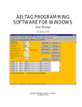 AEI TAG PROGRAMMING SOFTWARE FOR WINDOWS
