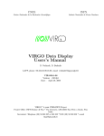 VIRGO Data Display Users`s Manual