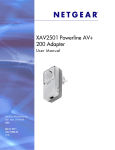 XAV2501 Powerline AV+ 200 Adapter