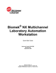 Biomek NX Multichannel Quick-Start Guide - QB3
