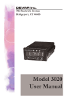 Model 3020 User Manual