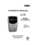 Please read this owner`s Manual carefully before operating the unit.