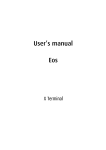 Eos X Terminal user`s manual