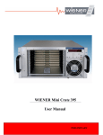 WIENER Mini Crate 395 User Manual - W-IE-NE