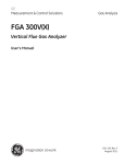 FGA 300V(X) Vertical Flue Gas Analyzer User`s Manual