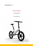 Owner`s Manual for Gocycle G2 in English