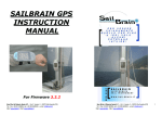 SAILBRAIN GPS INSTRUCTION MANUAL