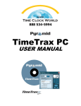Pyramid TimeTrax PC Time System User Manual