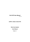 eSATA (1.5Gb) to Serial ATA SA-3187S User Manual