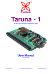 Taruna-1 User Manual - Pushkala Technologies