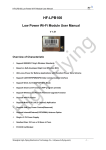 HF-LPB100 Low Power Wi-Fi Module User Manual