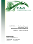 ANALOX SUB Mk II F – Hyperbaric Oxygen and Carbon Dioxide