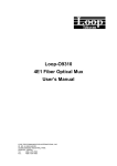 Loop-O9310 4E1 Fiber Optical Mux User`s Manual