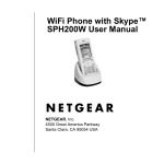 WiFi Phone with Skype™ SPH200W User Manual