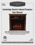 Cambridge Electric Infared Fireplace User Manual