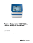 Applied Biosystems 3500/3500xL Genetic Analyzer User Guide (PN