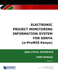 e-ProMIS Kenya Analytical Interface User Manual