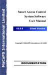 Smart Access Control System Software User Manual