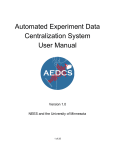 Latest AEDCS User Manual