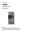 User`s Manual Digital AC Watt Meter Model 380660
