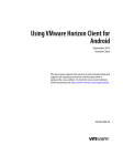 Using VMware Horizon Client for Android