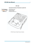 i DPI 605 User Manual - Test Equipment Depot