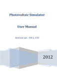 Photovoltaic Simulator User Manual