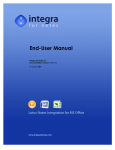 End-User Manual - Integra for Notes
