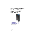 NETGEAR RangeMax™ Wireless-N Gigabit Router WNR3500 User