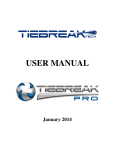 USER MANUAL - TieBreakTech