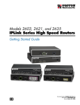 Models 2603, 2621, and 2635 IPLink Series High