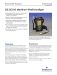 CSI 2125-IS Machinery Health Analyzer Overview