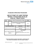 use of point of care testing device: coaguchek xs plus for all trust staff