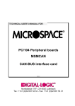 PC/104 Peripheral boards MSMCAN CAN