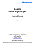 RAA100 User`s Manual