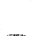 MID USER MANUAL