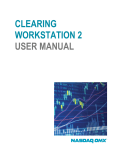 CLEARING WORKSTATION 2 USER MANUAL