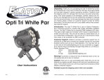 Opti Tri White Par - Elation Professional