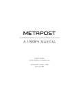 A User`s Manual for MetaPost