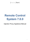 RCS 7.0.0 - Injection Proxy Appliance Manual