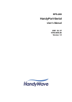 HPS-200 HandyPort-Serial User`s Manual