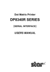 User`s Manual DP8340II R SERIES [Serial]