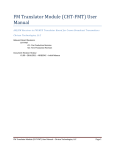 FM Translator Module (CHT-FMT) User Manual