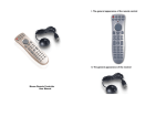 Mouse Remote Controller User Manual I. The general appearance
