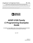 ADSP-2100 Family C Programming Examples Guide