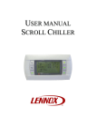 USER MANUAL SCROLL CHILLER