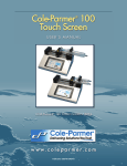 Configuring the Cole-Parmer® Touch Screen Series