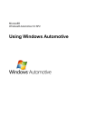 Using Windows Automotive