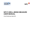 NPC`s Well-being Measure user manual