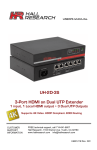 HDMI on Dual UTP Extender
